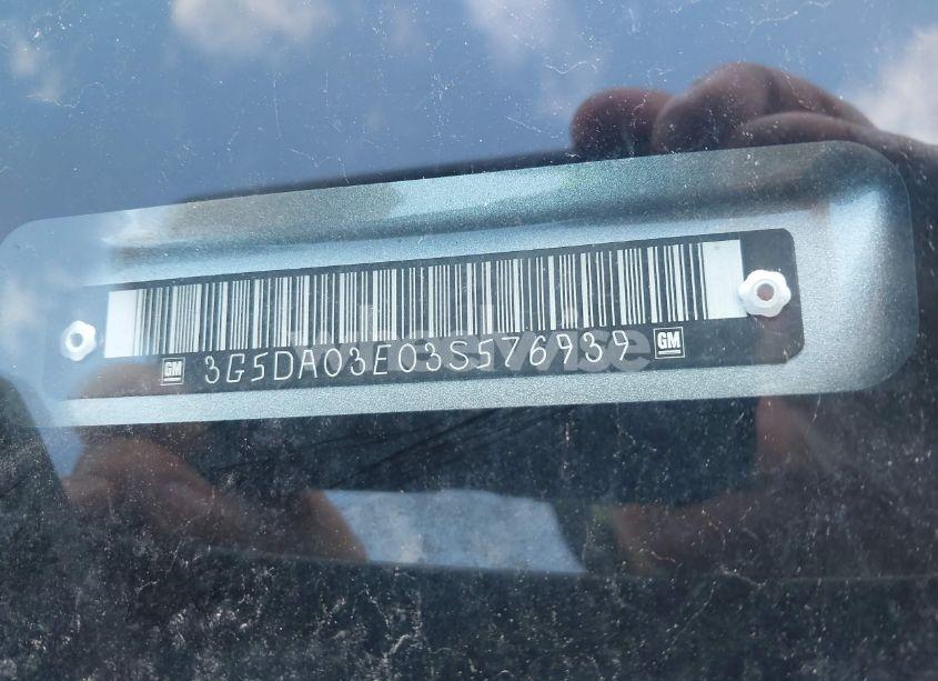 Photo 9 of 2003 Buick Rendezvous CX (VIN 3G5DA03E03S576939)