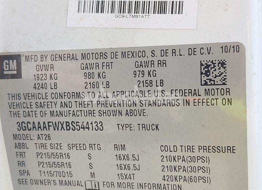 Photo 9 of 2011 Chevrolet Hhr PANEL LS (VIN 3GCAAAFWXBS544133)