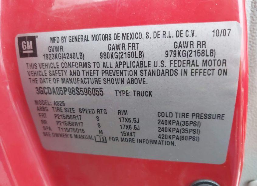 Photo 9 of 2008 Chevrolet Hhr PANEL LT (VIN 3GCDA05P98S596055)
