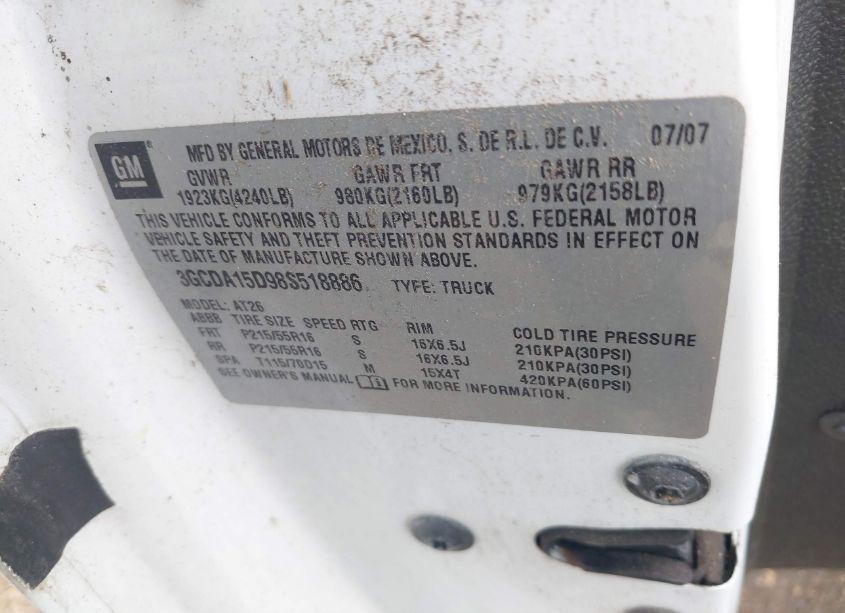 Photo 9 of 2008 Chevrolet Hhr PANEL LS (VIN 3GCDA15D98S518886)