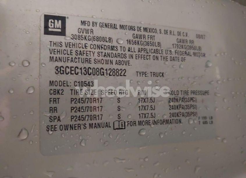 Photo 9 of 2008 Chevrolet Silverado 1500 LT1 (VIN 3GCEC13C08G128822)