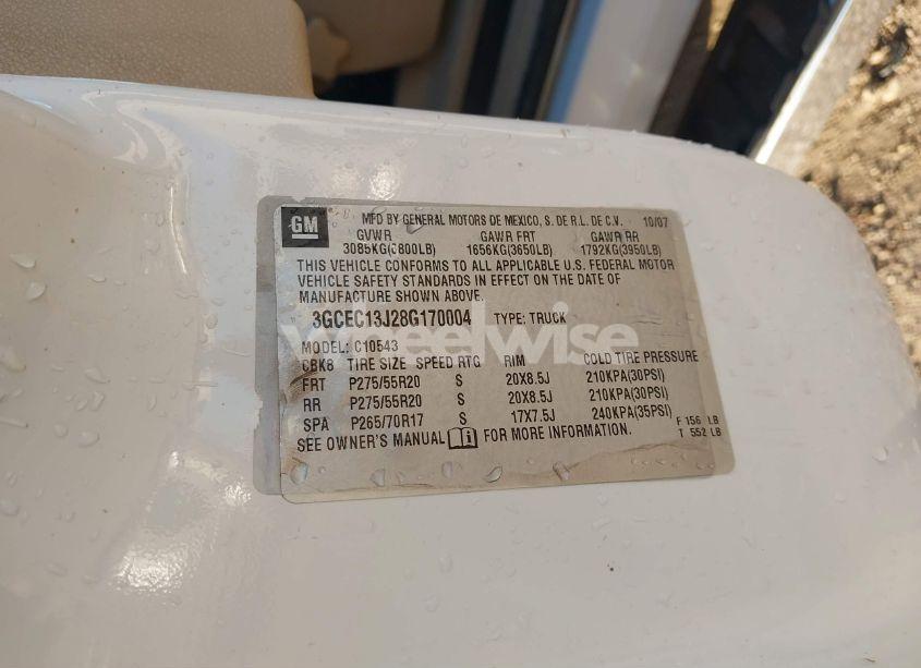 Photo 9 of 2008 Chevrolet Silverado 1500 LT1 (VIN 3GCEC13J28G170004)