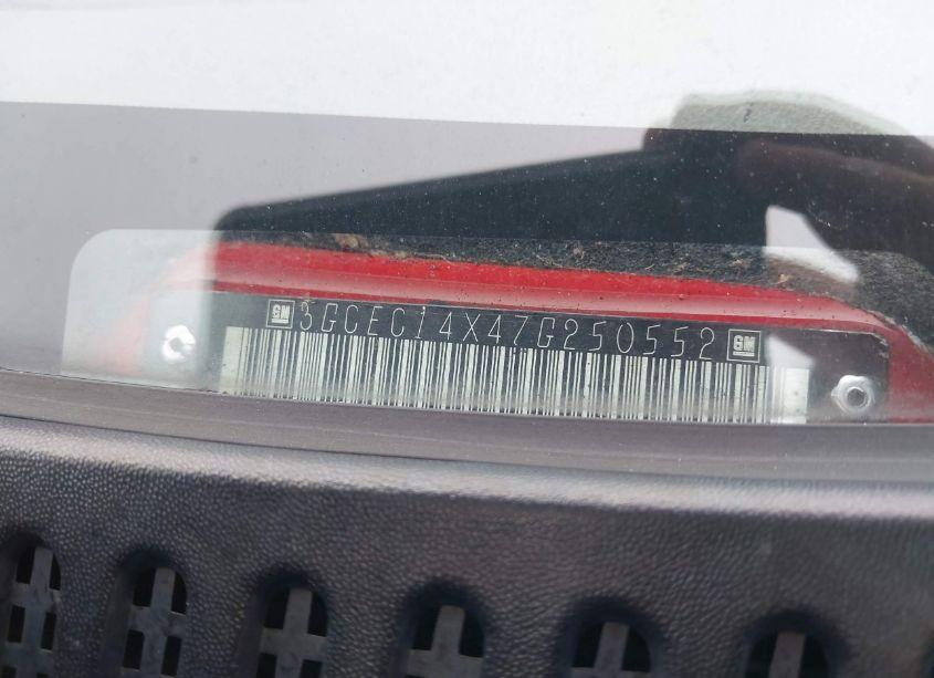 Photo 9 of 2007 Chevrolet Silverado 1500 CLASSIC WORK TRUCK (VIN 3GCEC14X47G250552)