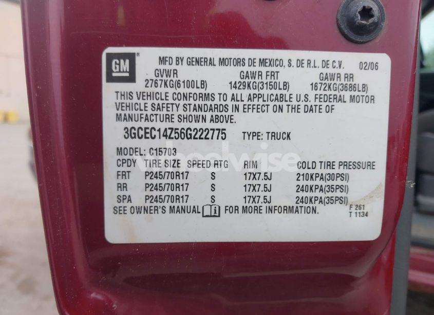 Photo 9 of 2006 Chevrolet Silverado 1500 LT1 (VIN 3GCEC14Z56G222775)