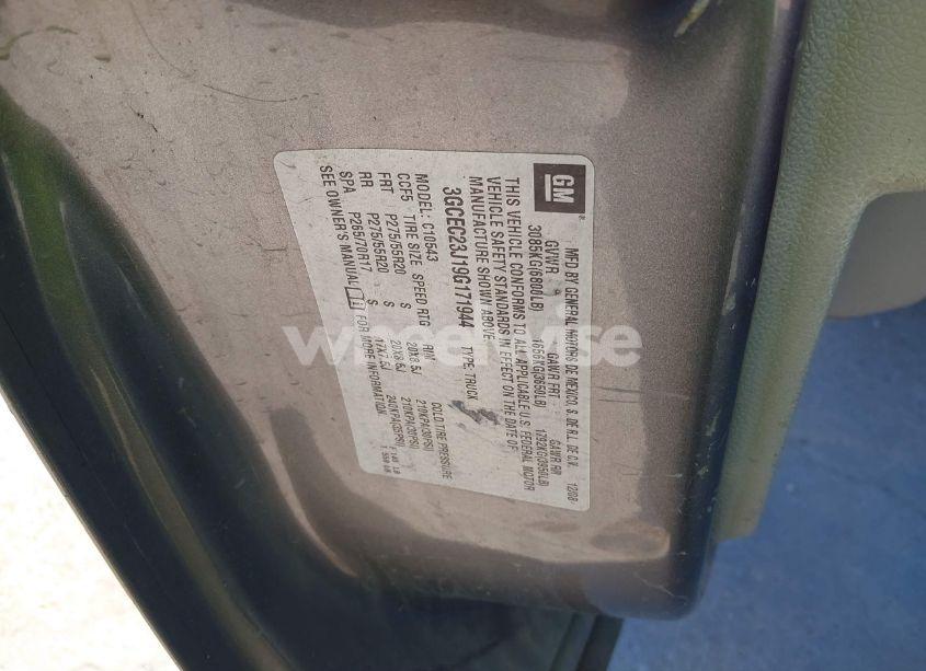 Photo 9 of 2009 Chevrolet Silverado 1500 LT (VIN 3GCEC23J19G171944)