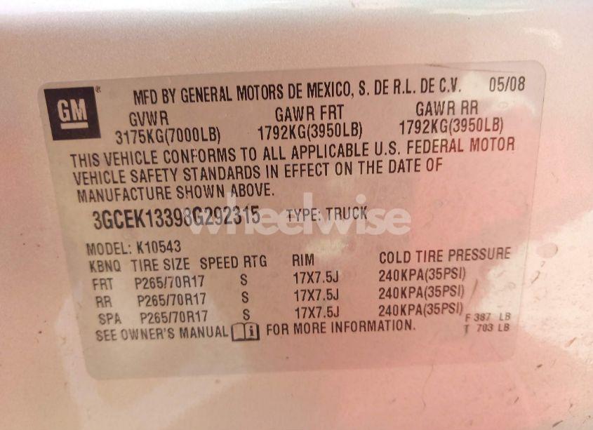 Photo 9 of 2008 Chevrolet Silverado 1500 LT1 (VIN 3GCEK13398G292315)