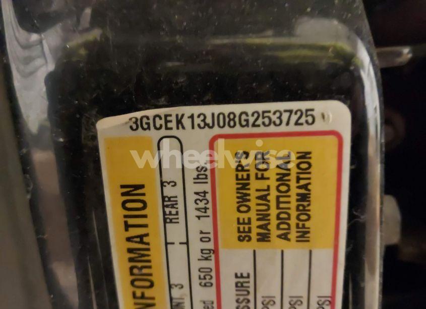 Photo 9 of 2008 Chevrolet Silverado 1500 LT1 (VIN 3GCEK13J08G253725)