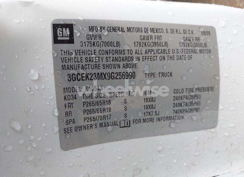 Photo 9 of 2009 Chevrolet Silverado 1500 LT (VIN 3GCEK23MX9G256990)