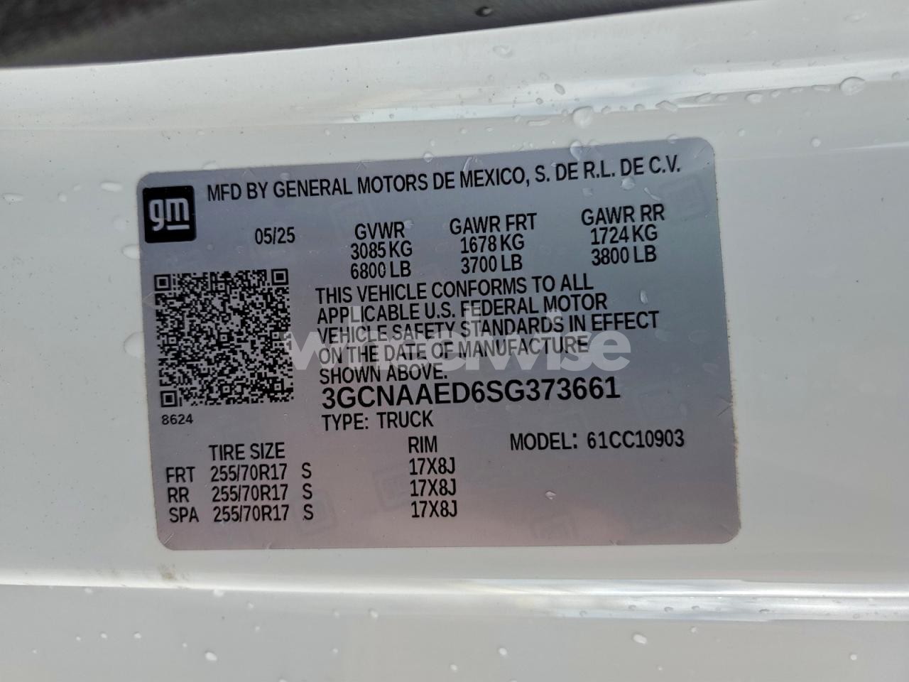 Photo 12 of 2025 CHEVROLET SILVERADO C1500 (VIN 3GCNAAED6SG373661)