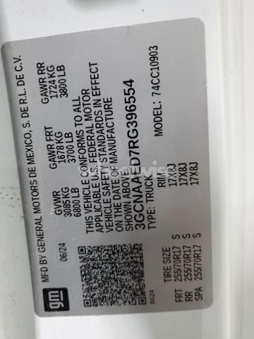 Photo 7 of 2024 CHEVROLET SILVERADO C1500 (VIN 3GCNAAED7RG396554)