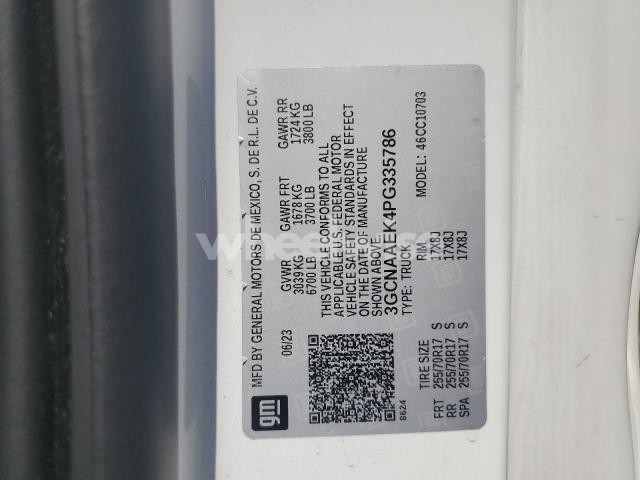 Photo 2 of 2023 CHEVROLET SILVERADO C1500 (VIN 3GCNAAEK4PG335786)