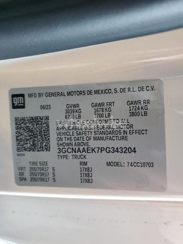 Photo 5 of 2023 CHEVROLET SILVERADO C1500 (VIN 3GCNAAEK7PG343204)