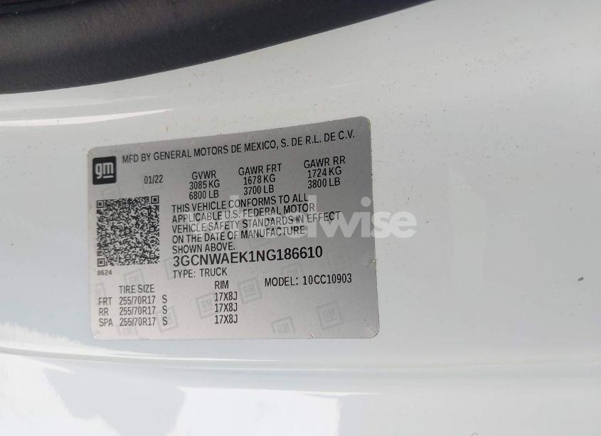 Photo 9 of 2022 Chevrolet Silverado 1500 LTD (VIN 3GCNWAEK1NG186610)