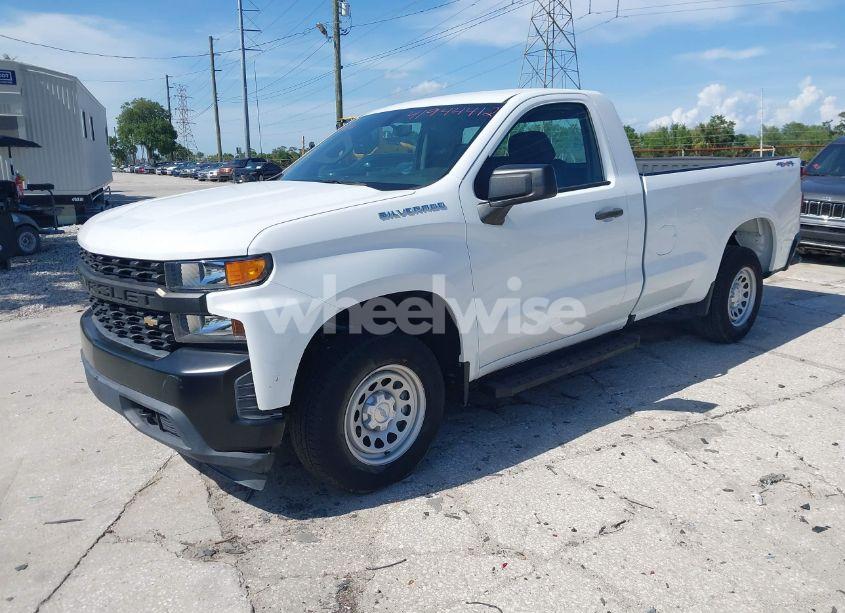 Photo 2 of 2021 Chevrolet Silverado 1500 4WD LONG BED WT (VIN 3GCNYAEH1MG295419)