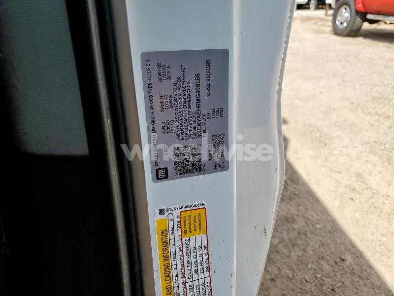 Photo 7 of 2021 CHEVROLET SILVERADO K1500 (VIN 3GCNYAEH6MG408166)