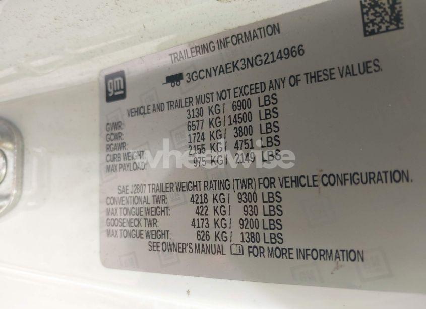 Photo 9 of 2022 Chevrolet Silverado 1500 LTD 4WD LONG BED WT (VIN 3GCNYAEK3NG214966)