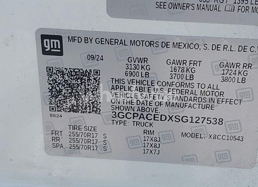 Photo 9 of 2025 Chevrolet Silverado 1500 2WD SHORT BED LT (VIN 3GCPACEDXSG127538)