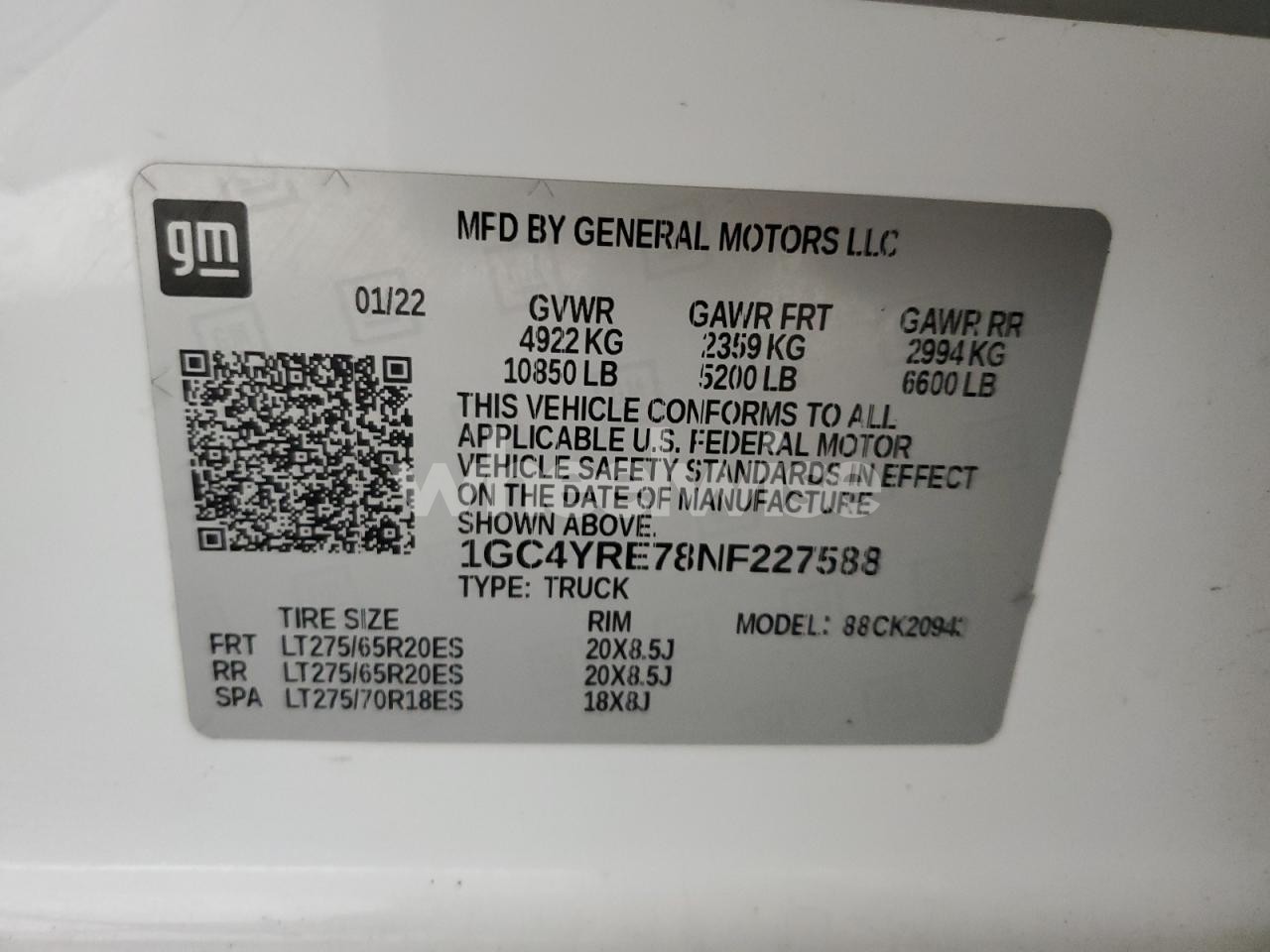 Photo 13 of 2022 CHEVROLET SILVERADO K2500 HIGH COUNTRY (VIN 3GCPACEK2PG171524)