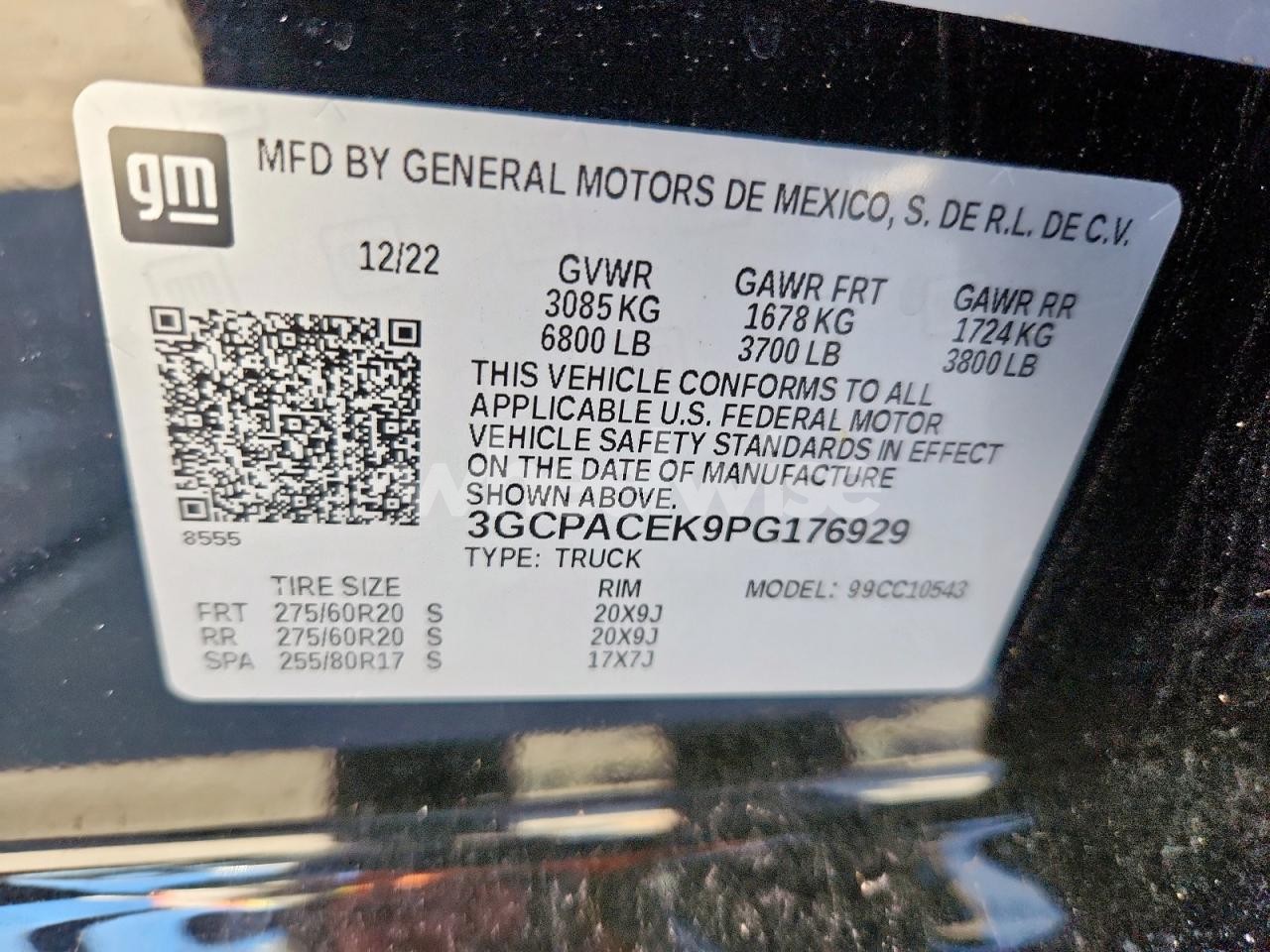 Photo 12 of 2023 CHEVROLET SILVERADO C1500 LT (VIN 3GCPACEK9PG176929)