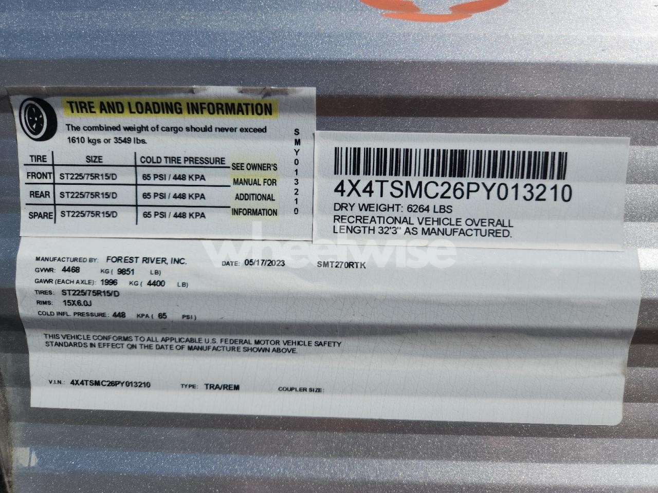 Photo 10 of 2023 FORESRIVER SALEM (VIN 3GCPCNEH5HG430101)