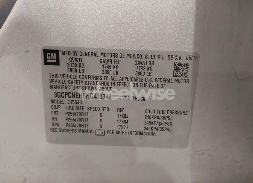 Photo 9 of 2017 Chevrolet Silverado 1500 LS (VIN 3GCPCNEH6HG435744)