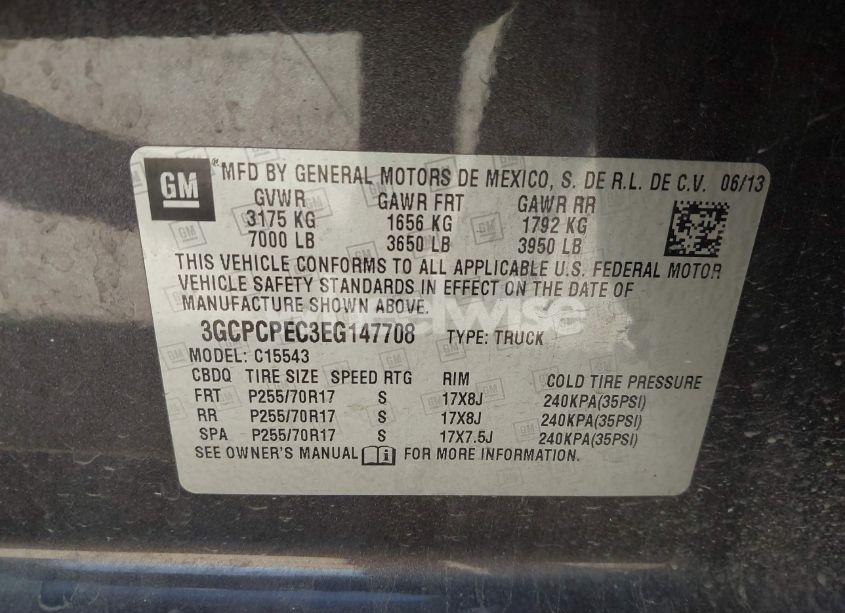 Photo 9 of 2014 Chevrolet Silverado 1500 WORK TRUCK 2WT (VIN 3GCPCPEC3EG147708)