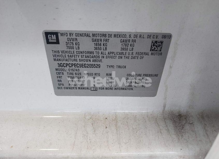 Photo 9 of 2014 Chevrolet Silverado 1500 WORK TRUCK 2WT (VIN 3GCPCPEC9EG205529)