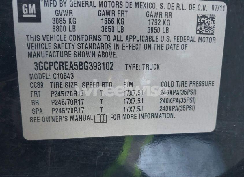 Photo 9 of 2011 Chevrolet Silverado 1500 LS (VIN 3GCPCREA5BG393102)