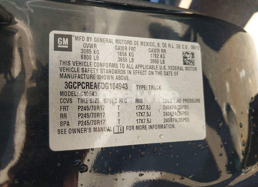 Photo 9 of 2013 Chevrolet Silverado 1500 LS (VIN 3GCPCREA6DG104943)
