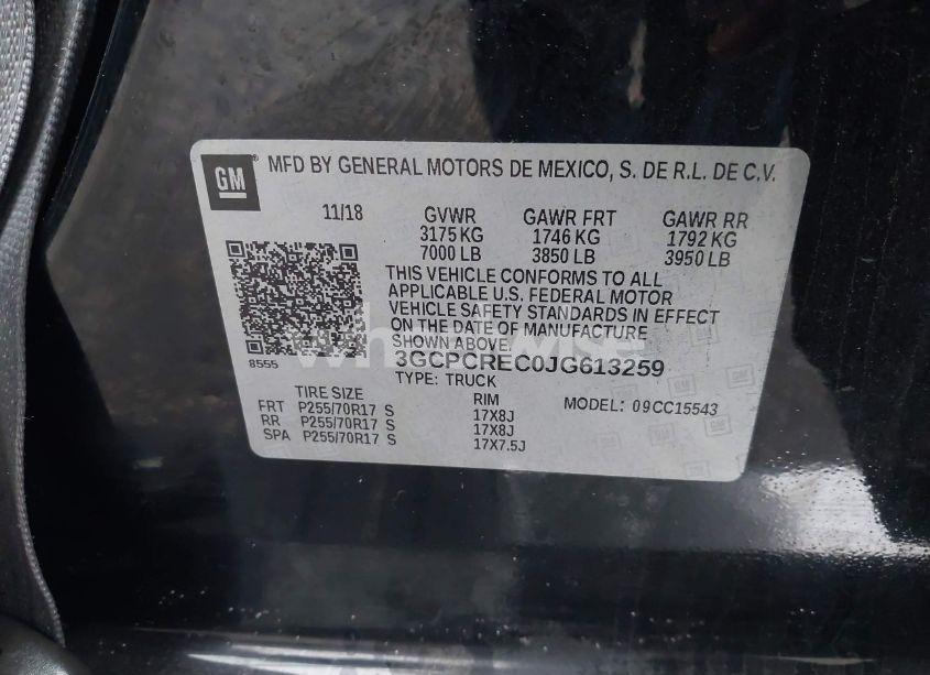 Photo 9 of 2018 Chevrolet Silverado 1500 1LT (VIN 3GCPCREC0JG613259)