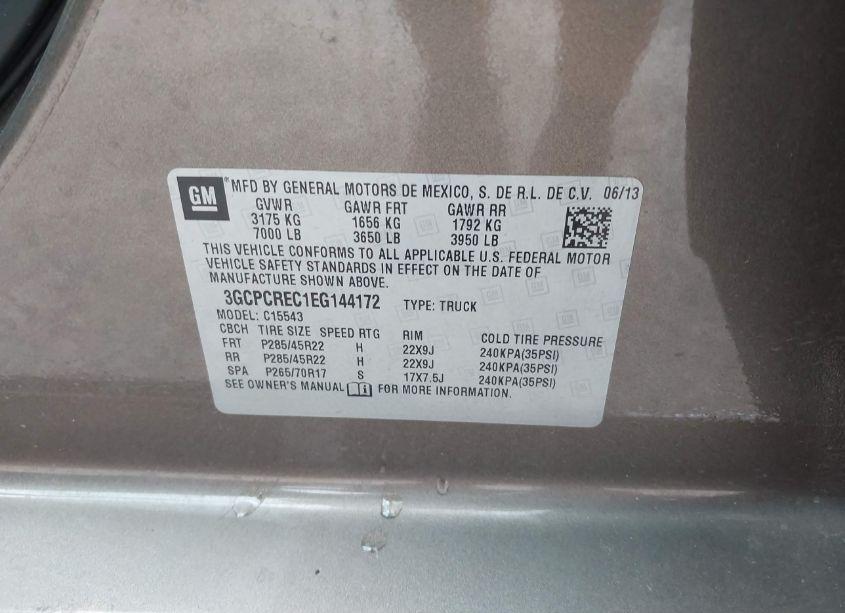 Photo 9 of 2014 Chevrolet Silverado 1500 1LT (VIN 3GCPCREC1EG144172)