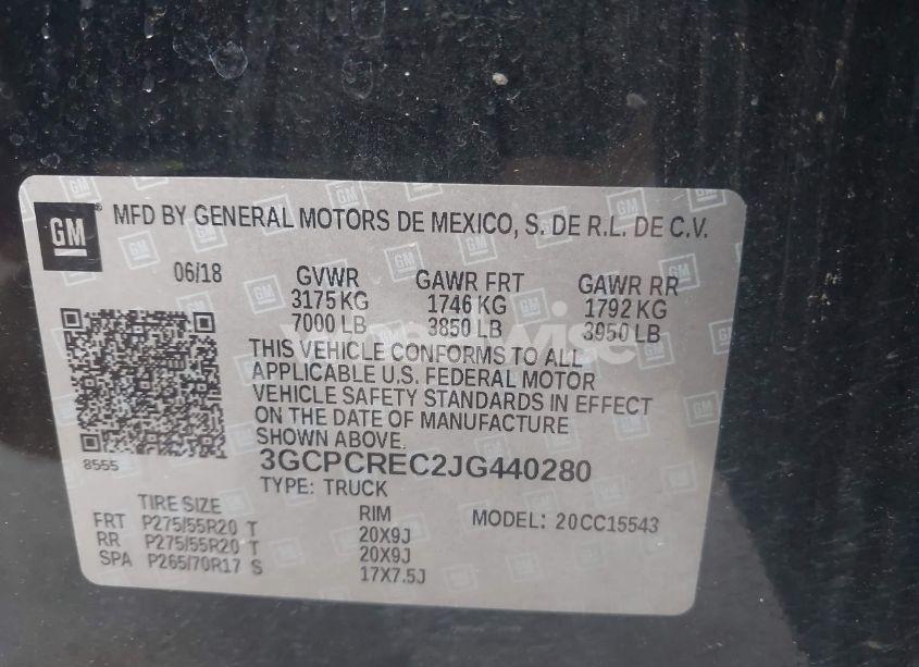 Photo 9 of 2018 Chevrolet Silverado 1500 1LT (VIN 3GCPCREC2JG440280)