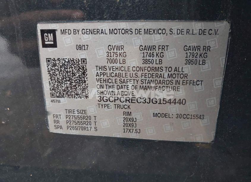 Photo 9 of 2018 Chevrolet Silverado 1500 1LT (VIN 3GCPCREC3JG154440)