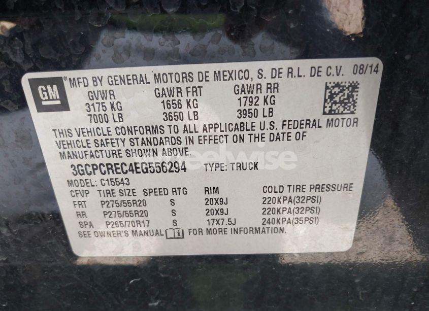 Photo 9 of 2014 Chevrolet Silverado 1500 1LT (VIN 3GCPCREC4EG556294)