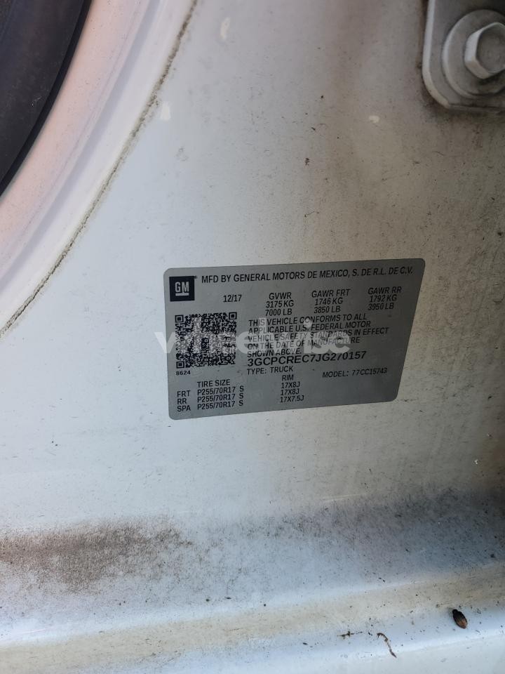 Photo 12 of 2018 CHEVROLET SILVERADO C1500 LT (VIN 3GCPCREC7JG270157)