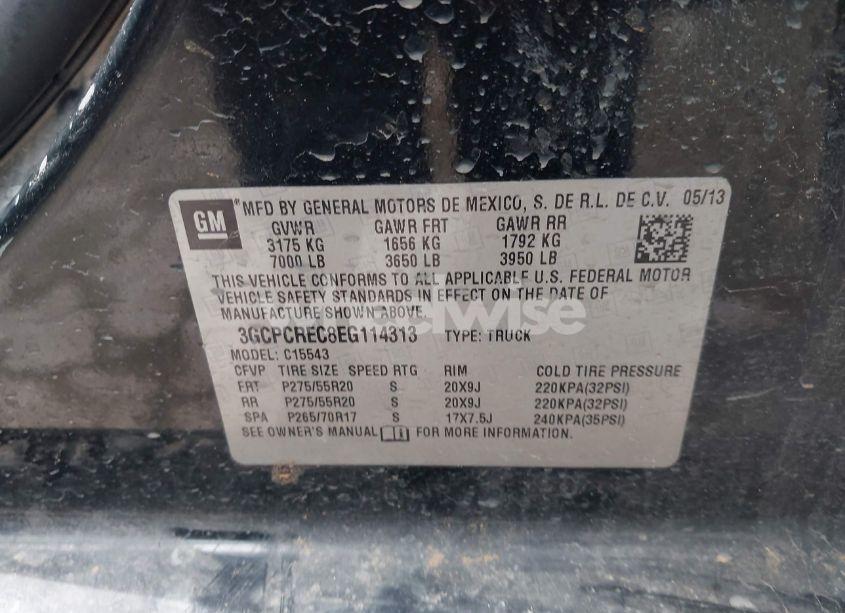 Photo 9 of 2014 Chevrolet Silverado 1500 1LT (VIN 3GCPCREC8EG114313)