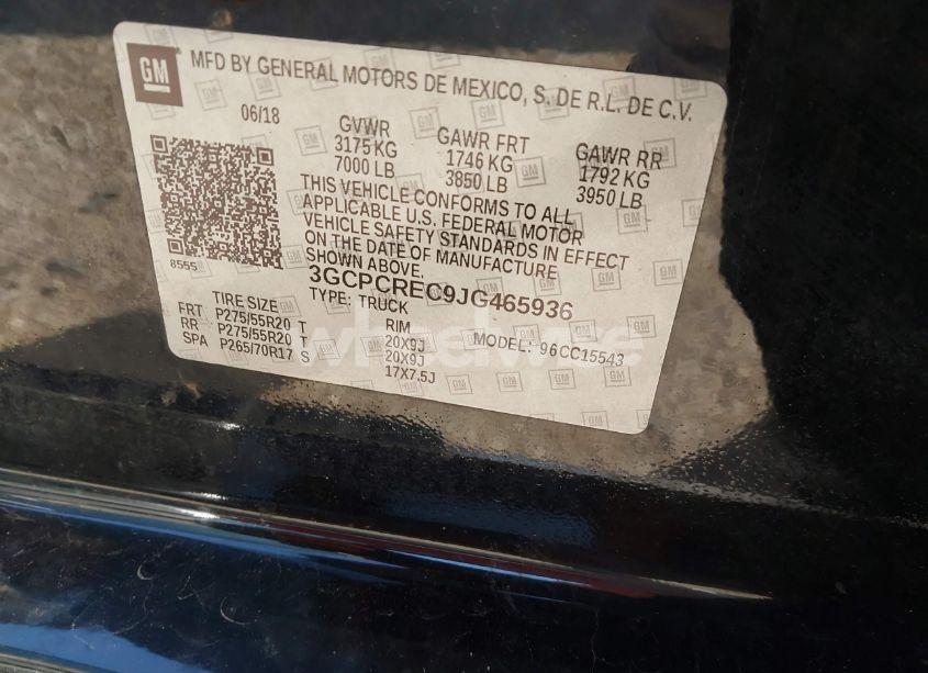 Photo 9 of 2018 Chevrolet Silverado 1500 1LT (VIN 3GCPCREC9JG465936)