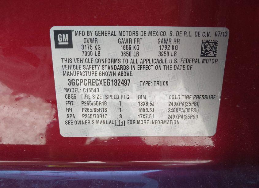Photo 9 of 2014 Chevrolet Silverado 1500 1LT (VIN 3GCPCRECXEG182497)