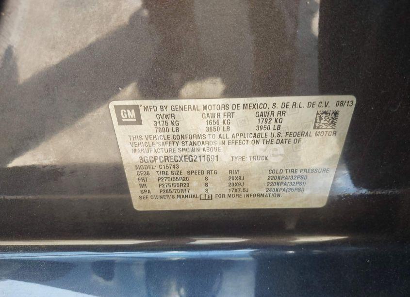 Photo 9 of 2014 Chevrolet Silverado 1500 1LT (VIN 3GCPCRECXEG211691)