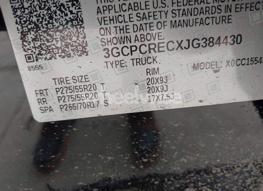 Photo 9 of 2018 Chevrolet Silverado 1500 1LT (VIN 3GCPCRECXJG384430)