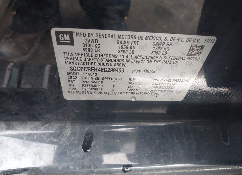 Photo 9 of 2014 Chevrolet Silverado 1500 1LT (VIN 3GCPCREH4EG299469)