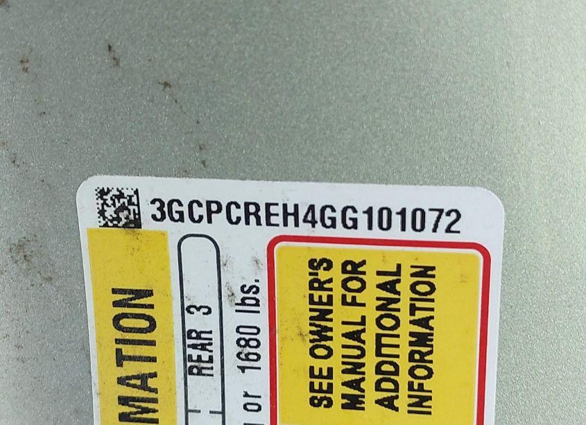 Photo 9 of 2016 Chevrolet Silverado 1500 1LT (VIN 3GCPCREH4GG101072)