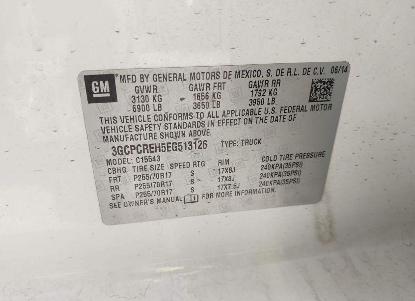 Photo 9 of 2014 Chevrolet Silverado 1500 1LT (VIN 3GCPCREH5EG513126)