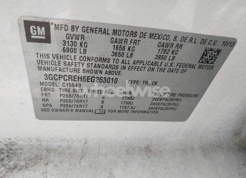 Photo 9 of 2014 Chevrolet Silverado 1500 1LT (VIN 3GCPCREH6EG263010)