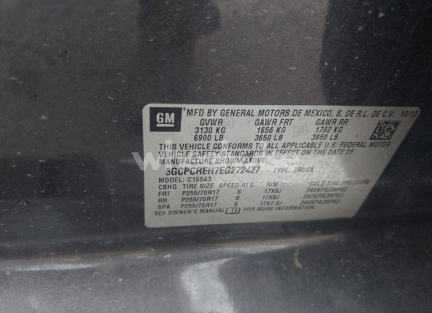 Photo 9 of 2014 Chevrolet Silverado 1500 1LT (VIN 3GCPCREH7EG272427)