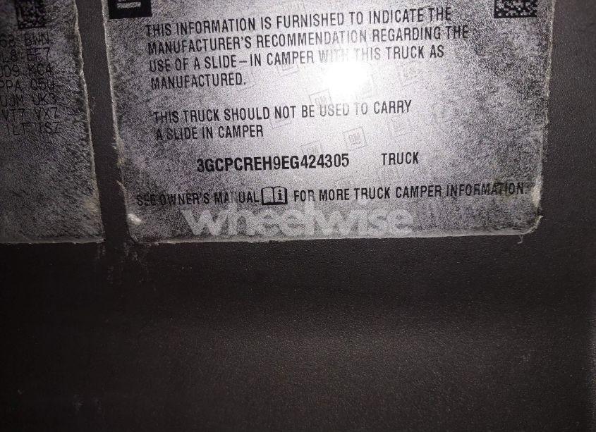 Photo 9 of 2014 Chevrolet Silverado 1500 1LT (VIN 3GCPCREH9EG424305)