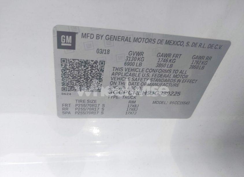 Photo 9 of 2018 Chevrolet Silverado 1500 1LT (VIN 3GCPCREH9JG330225)