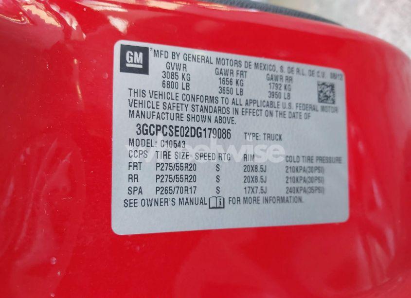 Photo 9 of 2013 Chevrolet Silverado 1500 LT (VIN 3GCPCSE02DG179086)