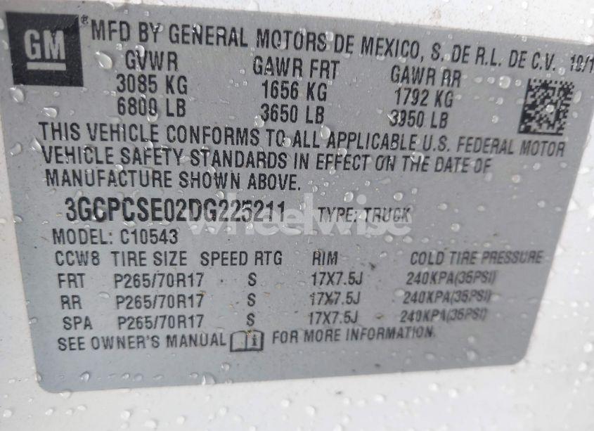 Photo 9 of 2013 Chevrolet Silverado 1500 LT (VIN 3GCPCSE02DG225211)
