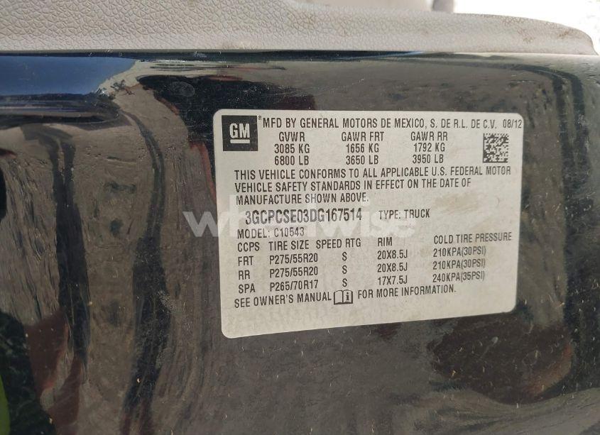 Photo 9 of 2013 Chevrolet Silverado 1500 LT (VIN 3GCPCSE03DG167514)